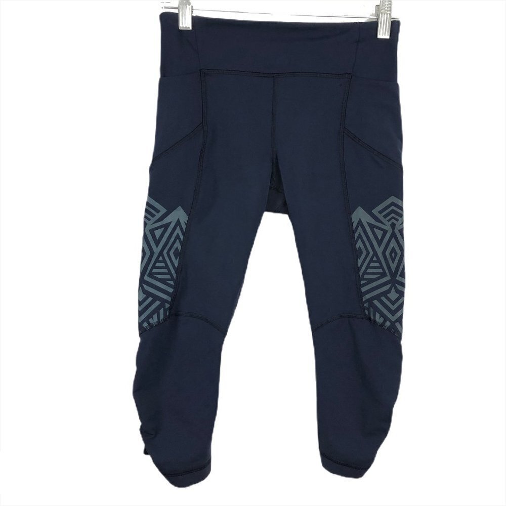 Lululemon Stash It Crop Pants‎ Inkwell Reflective